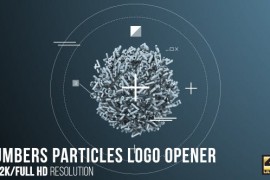 Numbers Particles Logo Opener 15697840