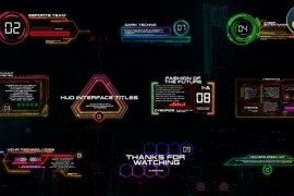 HUD Interface Titles for DaVinci Resolve 47768504