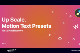Up Scale Motion Text Presets Vol. 02 for DaVinci Resolve 46705765