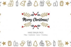 Merry Christmas. Hand Drawn Pack 41877825