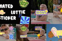 Free Download:Creative Animated Lottie Sticker with Summer Theme 64086362
