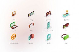 Games - Isometric Icons 43427642