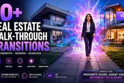 Free Download:Real Estate Walk-Through Transitions | After Effects 64397052