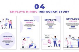 Animated Employee Hiring 2D Character Instagram Story 47464726