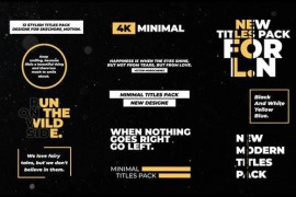 Minimal Titles | After Effects 44896823