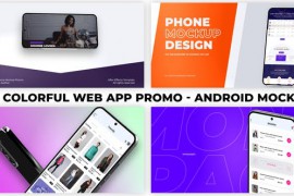 Colorful Web App Promo - Android Mockup 43040813