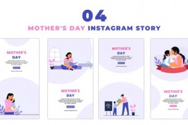 Mothers Day 2D Animation Instagram Story 47394261