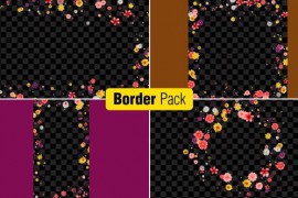Multiple Flowers Border Pack 47493903