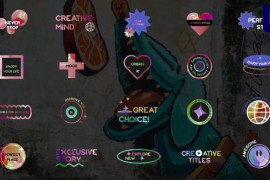 Holographic Sticker Titles for Premiere Pro 52295063