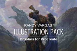 Gumroad – Illustration Pack – Brushes for Procreate By Randy Vargas