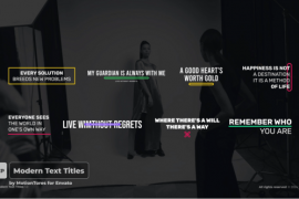 Modern Text Titles 2.0 \ FCPX 51788413