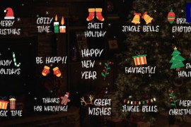 Christmas Comic Titles for Premiere Pro 42050071