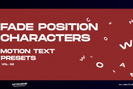Characters Motion Text: Fade Position Vol. 02 45757034