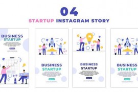 Animated Business Startup Flat Character Instagram Story 47464688