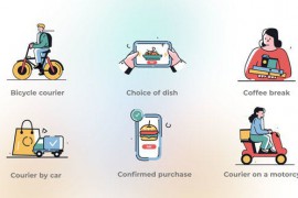 Delivery Service Fast Food - Stonepictures Set of Mini Concepts 46749867
