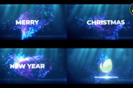 Merry Christmas Happy New Year Intro for DaVinci Resolve 49372218
