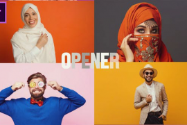 Smooth Dynamic Slideshow Opener MOGRT for Premier Pro 49930270