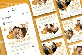 Happy Valentines Day Instagram Post For Premiere Pro 42944664