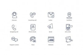 Contact Us - Outline Icons 49817568