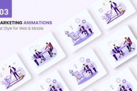 Business Marketing Animations - Flat Concept 45955479
