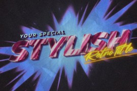80s Retro Opener Title & Logo 51712576