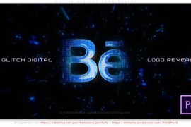 Glitch Digital Logo Reveal 44463086