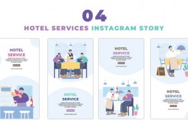 Hotel and Bar Services Vector Instagram Story 47393365