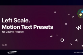 Left Scale Motion Text Presets Vol. 02 for DaVinci Resolve 46705542