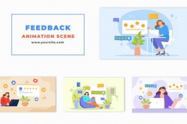 Animated Customer Experience Flat Scene 48568040