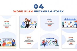Eye Catching Corporate Work Plan Character Instagram Story 47450391