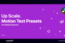 Up Scale Motion Text Presets Vol. 13 for DaVinci Resolve 47490901