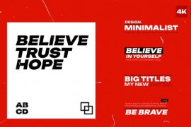 Minimalistic Big Titles | AE 45777050