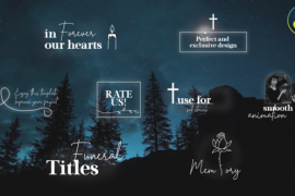 Funeral Titles for DaVinci Resolve 50587421