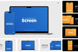 Laptop Air and Phone Pro Mockup Pack 48491133