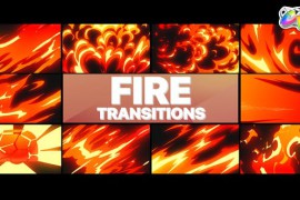 Cartoon Fire Transitions | FCPX 45269690