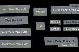 Duct Tape Titles Pack | MOGRT 51757261