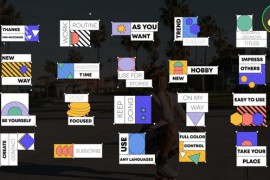 Colorful Geometry Titles for DaVinci Resolve 44114499