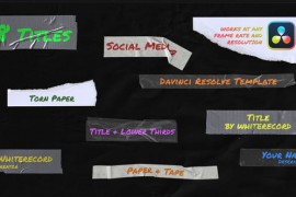 Paper & Tape | Titles & Lower Thirds | DaVinci Resolve 47207715