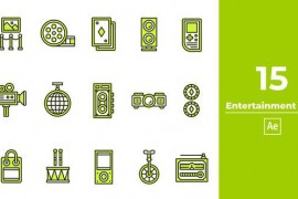 Entertainment Icon After Effect 46190162