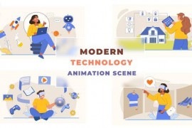 Modern Technology Situation Animation Scene 43661103