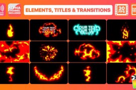 Fire Elements Titles And Transitions | FCPX 24218365