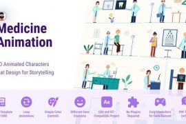 Medicine Flat Character - Animated Healthcare CS6 47386375