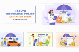 Animated Flat Character Design Health Insurance Policy 48570015