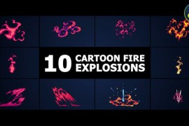 Cartoon Fire Explosions | DaVinci Resolve 51562274