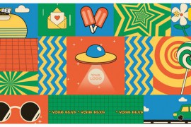 Retro Collage Background 49517550