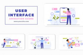 Vector User Interface Animation Scene 46438488