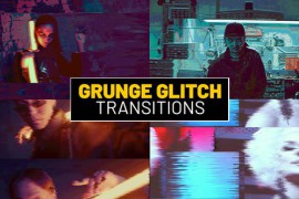 Grunge Glitch Transitions | After Effects 52466994