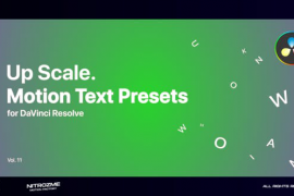Up Scale Motion Text Presets Vol. 11 for DaVinci Resolve 47355713