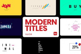 Modern Titles 04 for After Effects 45064260