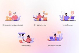 E - commerce - Gradient Concept 43087083